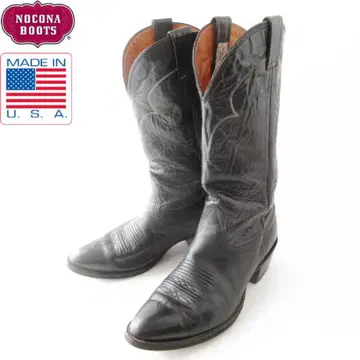 USA 제작 NOCONA 노코나 웨스턴 부츠 블랙 8EE 폭넓은 26cm