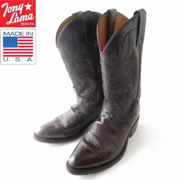 USA Tony Lama 웨스턴 부츠 9D 27cm 버건디