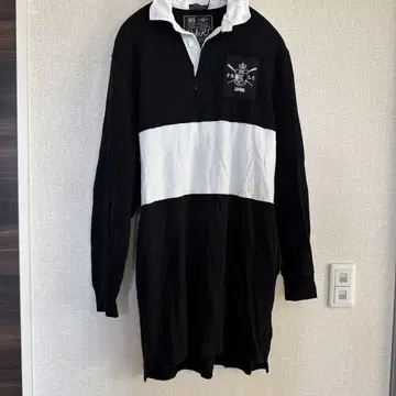 Polo Ralph Lauren 긴팔 피케 셔츠 블랙/화이트