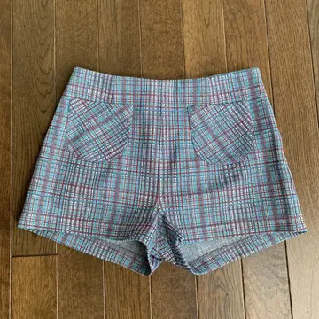이탈리아제 체크 숏팬츠
