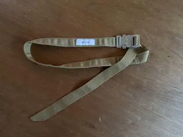 WELLDER 베이지 나일론 벨트 금속 버클