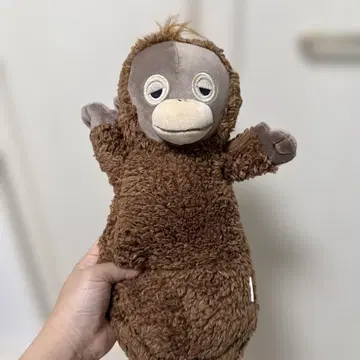 오랑우탄 (원숭이) 봉제 인형 핫팩 포함