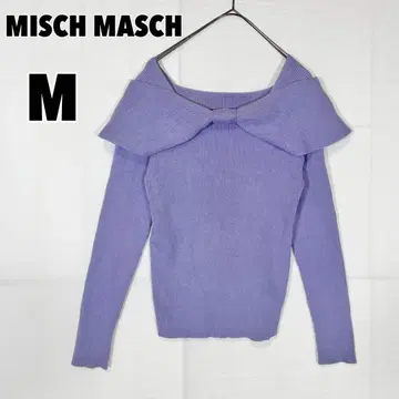 MISCH MASCH 미슈마슈 (M) 리본 케이프 칼라 니트