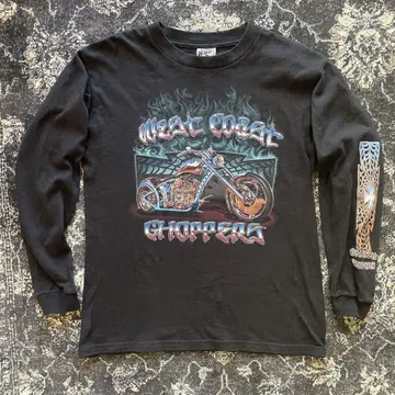 00s y2k West Coast Choppers 바이크 라메 롱T