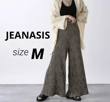 JEANASIS 지나시스 올 패턴 팬츠 플레어 팬츠 캐주얼 팬츠