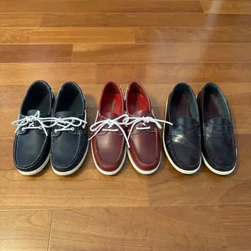 데크 슈즈 로퍼 모카신 3족 세트 26cm