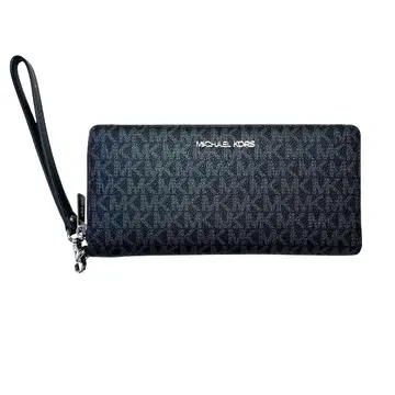 택 포함 새상품 MICHAEL KORS 블랙 장지갑 MK 로고
