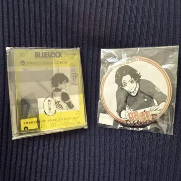 바치라 메구루 벌스데이 캔뱃지 아크릴 스탠드 블루 록