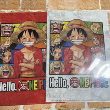 Hello, ONE PIECE 클리어 파일 A4 2매 세트 KC118