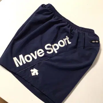 DESCENTE MOVE SPORT 빅 로고 하프 팬츠 네이비 S 남성용