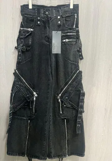 NO/FAITH STUDIOS FLARE CARGO DENIM PANTS