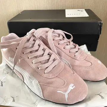 PUMA 핑크 스웨이드 스니커즈 스피드캣