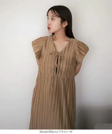 고베 레터스 앞뒤 2way 플리츠 원피스