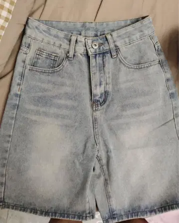 얇은 데님 숏팬츠