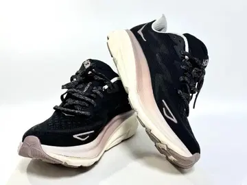 HOKA 여성용 블랙/핑크 스니커즈 24.5cm