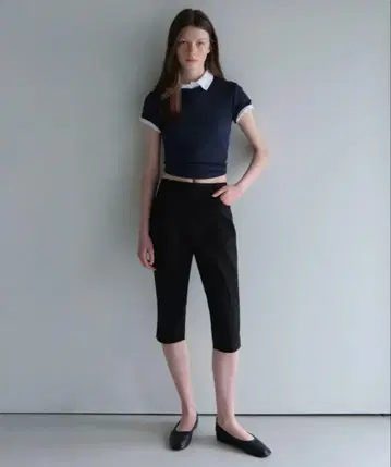 [ MUSINSA STANDARD WOMAN ] 카프리 팬츠 블랙