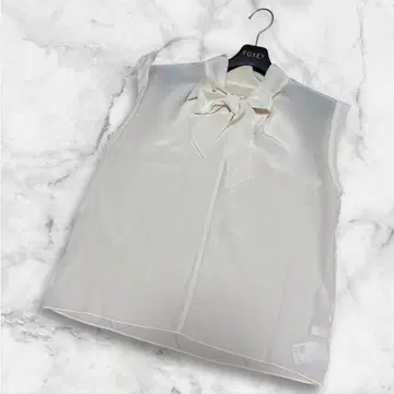 [새상품급] Ballsey 보우타이 블라우스 실크 100% 프렌치 슬리브