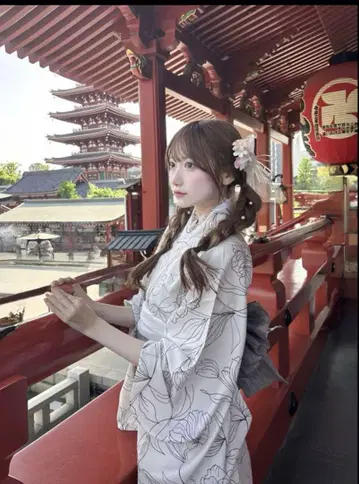 꽃무늬 유카타 2way