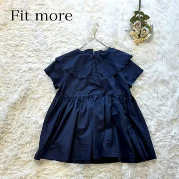 핏모어 Fit more 스캘럽 칼라 페플럼 블라우스 zozo 한정판