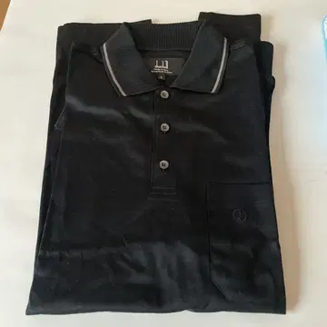 dunhill 블랙 피케 셔츠 L 사이즈