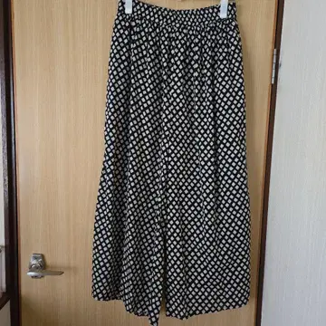 IN NATURAL 인도 보일 블록 프린트 와이드 팬츠