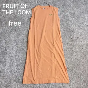 FRUIT OF THE LOOM 원피스 티셔츠 free 오렌지