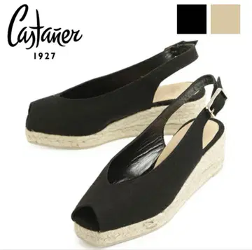 [새상품 박스 포함] Castaner 블랙 에스파드리유 샌들 5cm