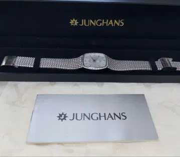 융한스 QZ J-9003M 실버 손목시계 화이트 다이얼 보석 장식