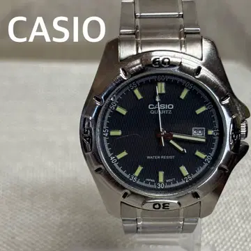 작동품 카시오 CASIO MTP-1244 쿼츠 손목시계 블랙 R