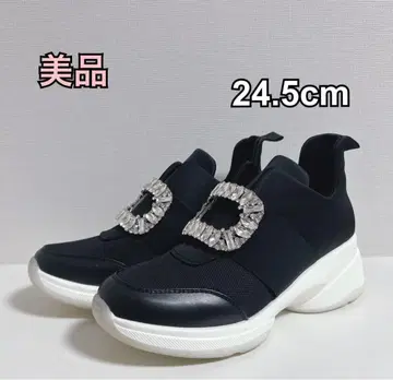 [새상품급] 셀포드 하이컷 비쥬 스니커즈 블랙 24.5cm