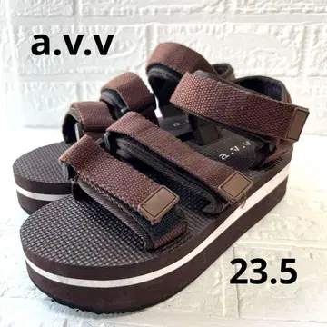 a.v.v 브라운 스포츠 샌들 M 사이즈 23.5cm 상당) 3 스트랩