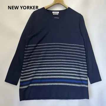 NEW YORKER 뉴요커 빅 사이즈 V넥 울 니트
