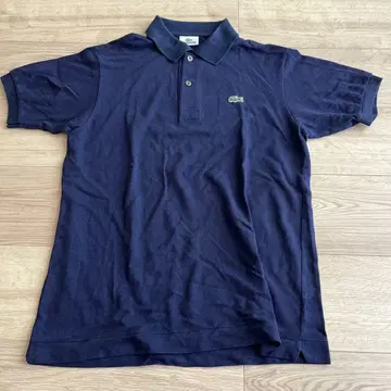 LACOSTE 네이비 피케 셔츠 사이즈 3