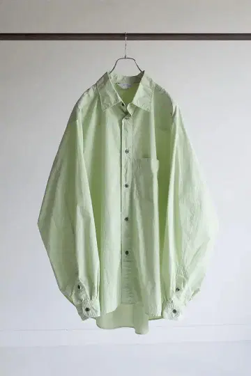 ANCELLM WRINKLES LS SHIRT/PISTACHIO