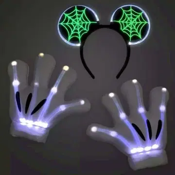 미키 할로윈 코스프레 코스튬 핸드 머리띠 라이트업