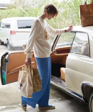 THE SHINZONE KNIT PLEATS SKIRT