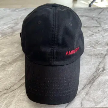 AMBUSH Cotton 6-Panel Cap 캡 Black