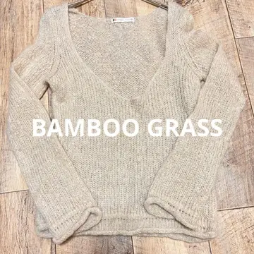 BAMBOO GRASS V넥 니트 스웨터 매우 가벼움 24A469