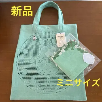 치카자와 레이스 소다 플로트 토트 미니 그린 크림 소다 손수건