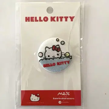 산리오 키티 자수 캔뱃지