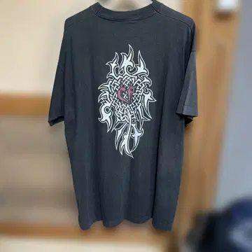 Fletcher 크리스천 플레처 XL 그레이 티셔츠 로고 프린트