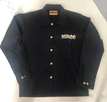 Weirdo 블랙 긴팔 셔츠