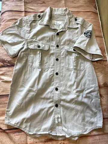 Abercrombie & Fitch 반팔 워크 셔츠