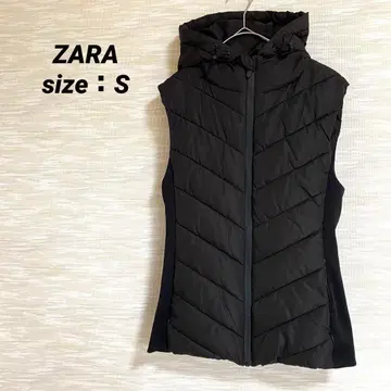 [새상품급] 자라 ZARA 후디드 핏 퀼팅 베스트 [S] 경량 0654