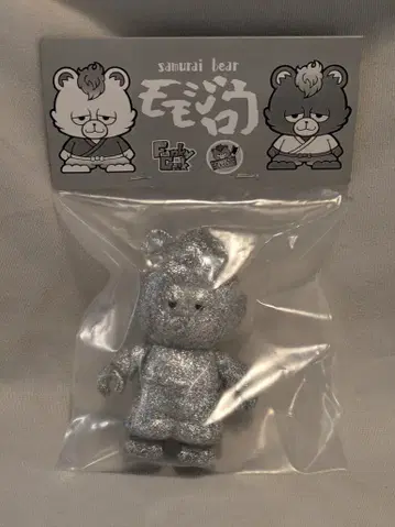 Funky Geek SAMURAI BEAR 모모지로 실버 라메 성형