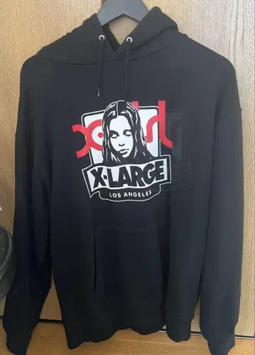 [완판템] X-girl X-LARGE 콜라보 후드티 블랙