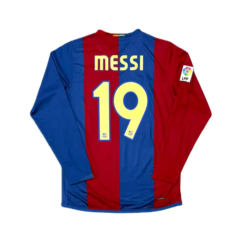 正規BNWT06-07 FC Barcelona home Messi#19】 Messi Soccer Jersey