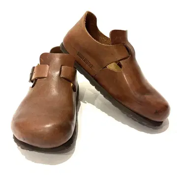 BIRKENSTOCK 런던 보스턴 사보 샌들 다크 브라운