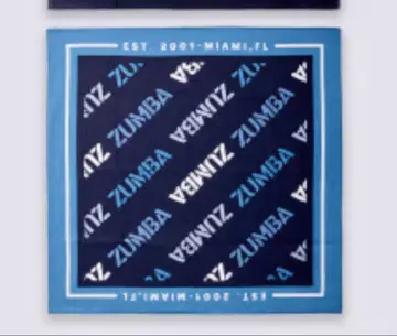 정품 미사용 새상품 ZUMBA Blue Jeans Bandanas