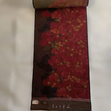 쇼잔 울 옷감 기모노 옷감 가을 단풍
